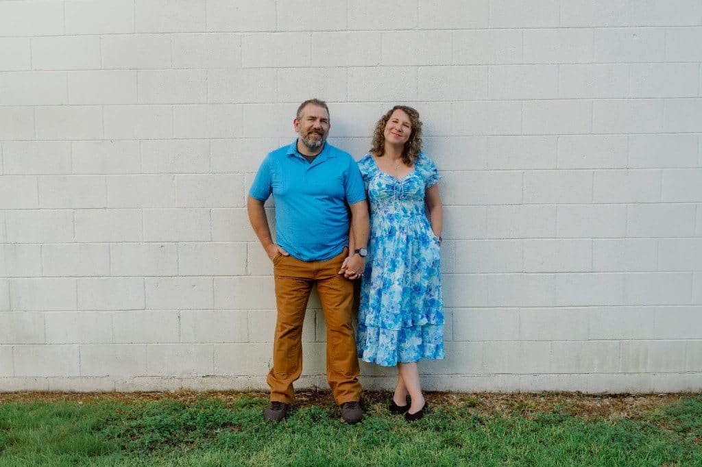 Anna and Bryan Cirlot standing together, founders of Salt Marsh Digital